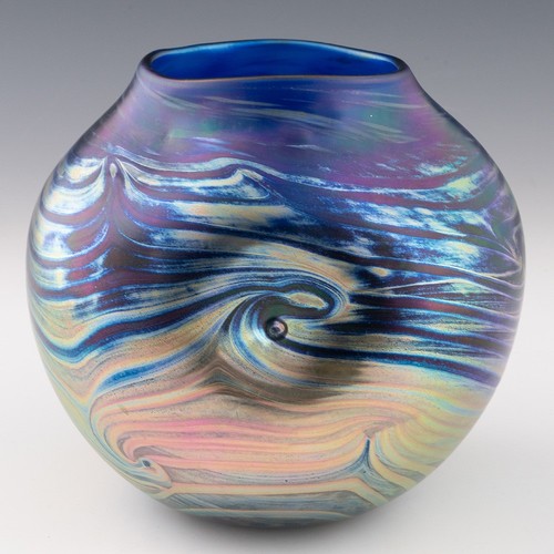 Loetz style studio glass vase - style,