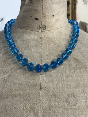 Vintage czech glass necklace - vintage,