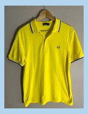 Fred Perry Polo Shirt ? UK M | Yellow | Retro Mod 