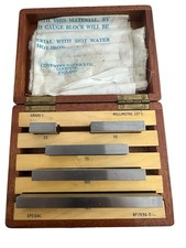 Matrix Pitter Metric Steel Slip Gauge Block Set 25mm to 125mm Grade 1.