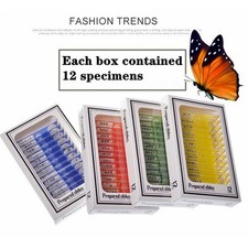 48 Pcs Kids Plastic Prepared Microscope Slides Of Animals Insects Plants Flowers