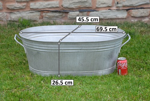 Vintage old metal aluminium