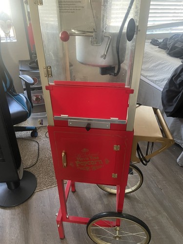Funtime ft860cr popcorn cart - popcorn,