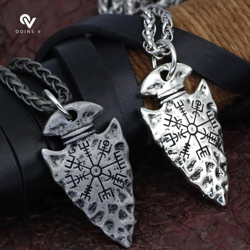 Viking compass pendant vintage - pendant,