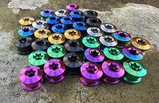 Titanium cnc chainring bolts - titanium,