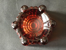 Antique  Amber  Pressed Glass