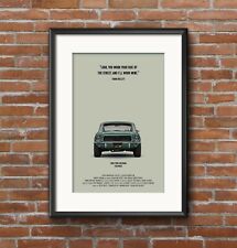 Bullitt, ford Mustang,1968, Car Chase, Steve McQueen, Movie Art, A3 Art Print