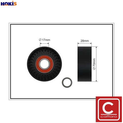 Tensioner pulley vribbed - pulley,
