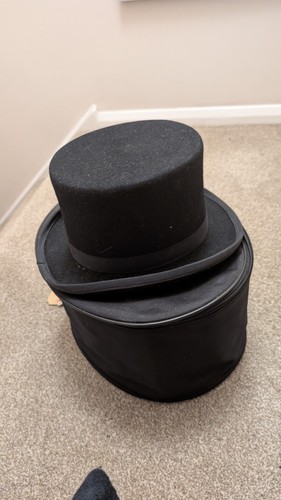 Protocol black felt top hat - black,