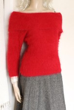 Monsoon vtg Y2K red Angora