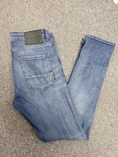 Police Deniro Blue Distressed