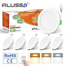 LED Round Ceiling Light Recessed Ultra Slim Panel Down Lights Spot Lamp UK Stock