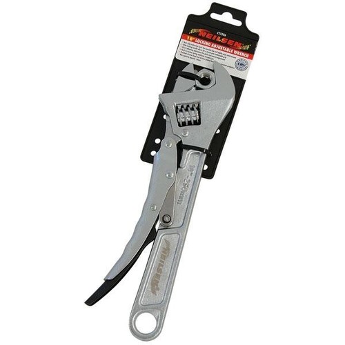 Locking adjustable wrench - locking,