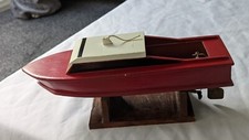 Bespoke Wooden small motor boat with RC motor & servo 12"
