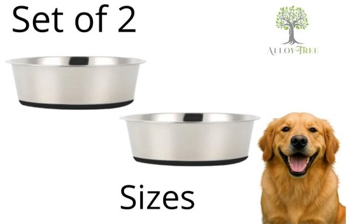 Stainless steel dog bowls - stainless,