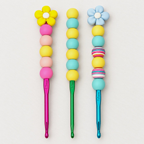 Set multicoloured crochet - of,