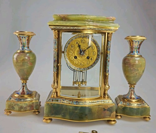 Antique champleve enamel - antique,