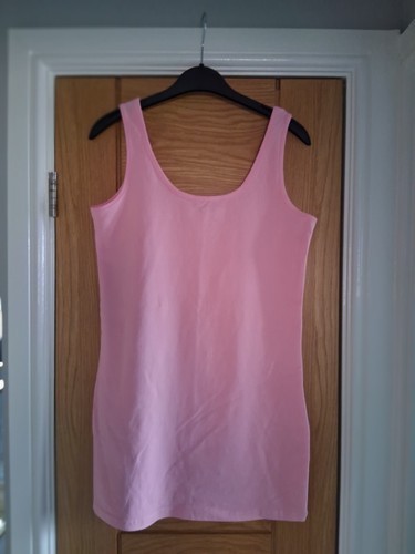 Papaya pink longline vest top - pink,