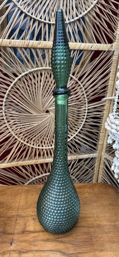 Vintage green genie bottle - vintage,