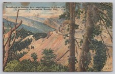 Vintage Switchback Billings Red Lodge Hwy Yellowstone Postcard