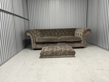 Large Velvet Chesterfield Sofa