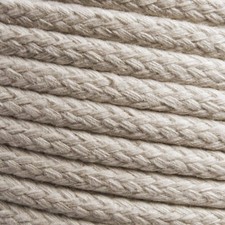 16 Strand 4-12mm 100% Natural Cotton Rope Cord Sash Washing Clothes Line Pulley