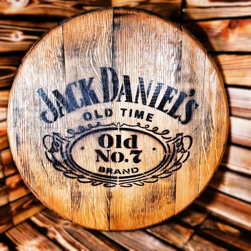 Reclaimed printed oak whisky - oak,