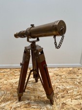 Antique Brass Telescope With