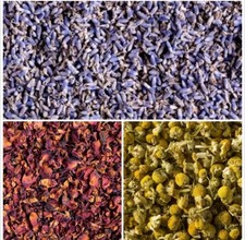 Chamomile, Lavender, Rose