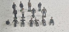 JOBLOT X 15 VINTAGE " LEAD FIGURES" MILITARY/ FARM WORKERS ETC PLAYWORN
