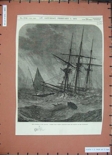 Old antique print - antique, cutters