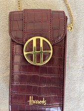Harrods Croc Embossed Leather