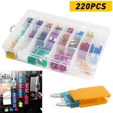 220Pcs Car Fuses Assorted Set