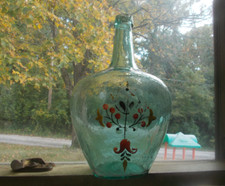 OPEN PONTIL HAND BLOWN KIDNEY