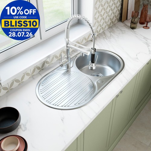 Stainless steel single bowl - steel,