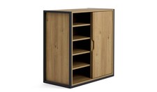 Loft Living Shoe Storage Cabinet - Oak