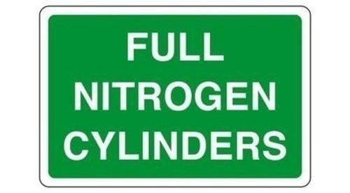 Full nitrogen cylinders - , sign