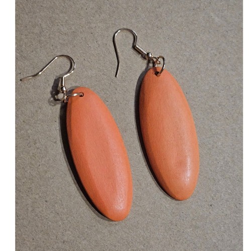 Boutique orange wood dangle - boutique,