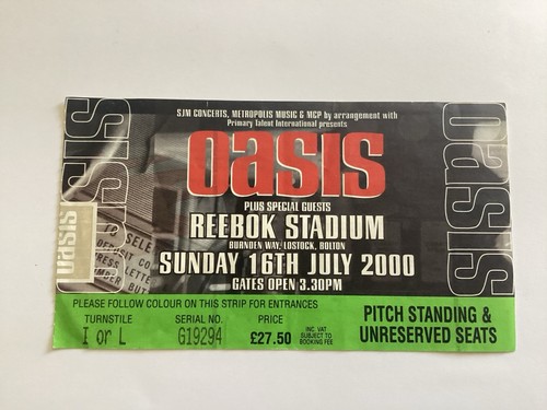 Oasis july 2000 - oasis,