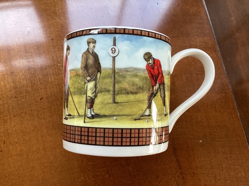 Vintage wedgwood golf mug bone - golf,