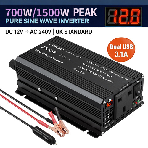 700w 1500w pure - 1500w, sine