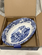 Spode Blue Italian Oval Rim