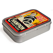 Personalised Tobacco Tin Champion Spark 2oz Baccy Storage Cigarette Garage OC06