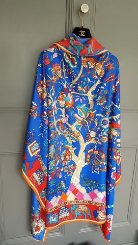 Blue tree life - blue, horses