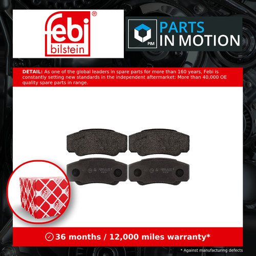 Brake pads set fits - pads, citroen