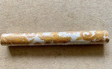 1970's DECORENE VINYL Wallpaper Roll with a flower pattern in shades of brown