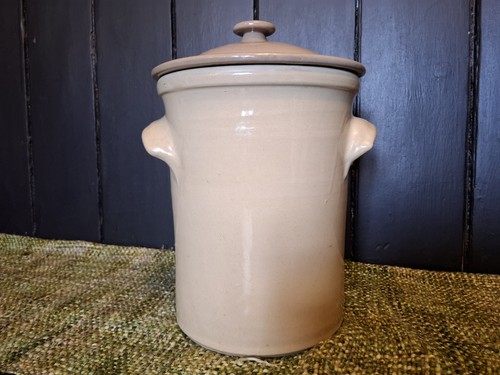 Large stoneware breadbin - stoneware,