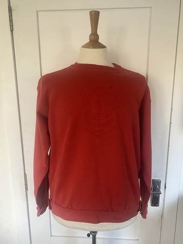Vtg valentino red sweatshirt - red,