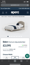 opera adjustable eden bed and mattress 