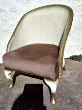 VINTAGE RETRO SPINNEY LLOYD LOOM STYLE BEDROOM NURSING CHAIR